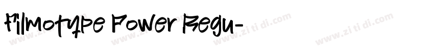 Filmotype Power Regu字体转换